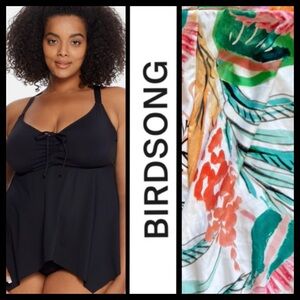 NWT Bare Necessities Birdsong Shark Bite Lanai Tankini Top